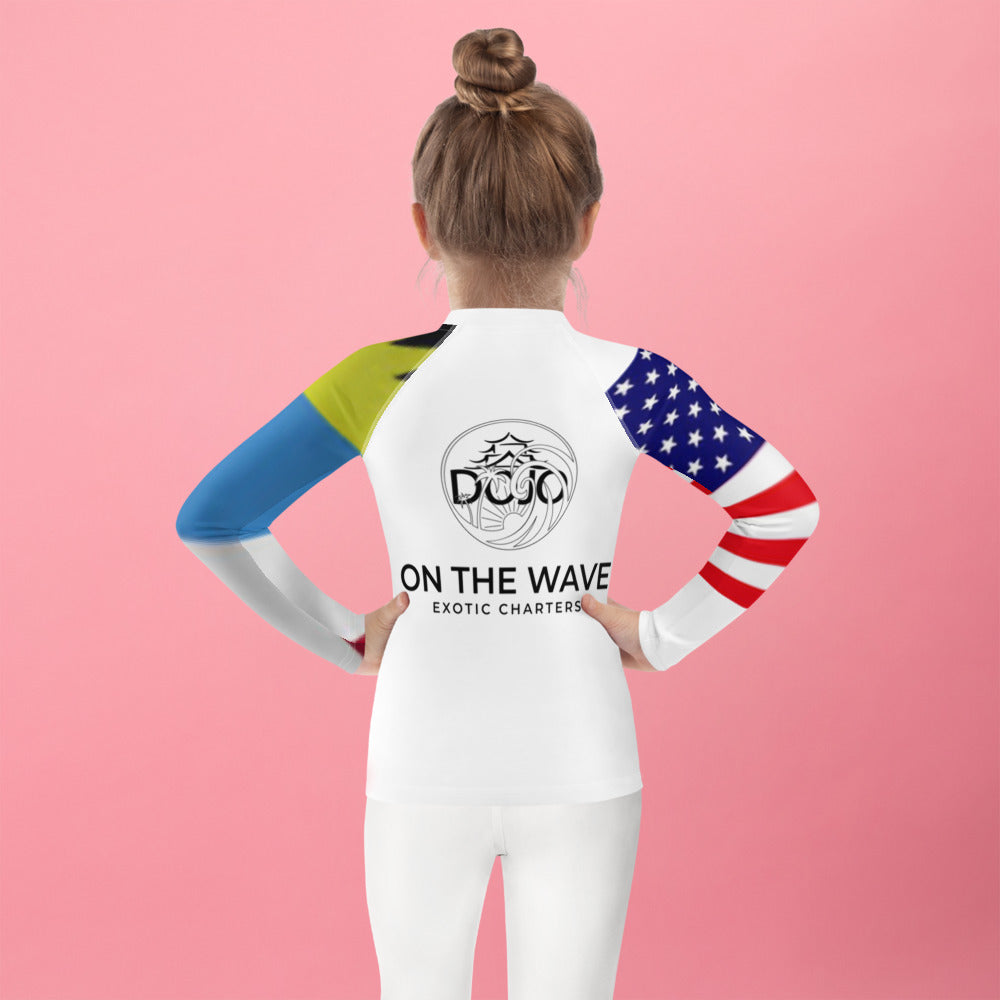 Dojo ON The Wave Kids Rash Guard